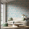 Harlequin Marie Wallpaper - 112910 - Rose / Lagoon