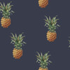 Galerie Just Kitchens Pineapples Wallpaper - G45451 - Navy