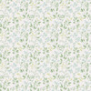 Galerie Just Kitchens Spring Leaf Trail Wallpaper - G45457 - Green / Blue
