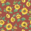 Galerie Just Kitchens Sunflower Trail Wallpaper - G45459 - Red / Yellow