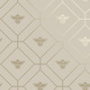 Holden Decor Honeycomb Bee Wallpaper - 13082 - Taupe