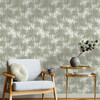 Ted Baker Treetops Wallpaper - ED13054 - White / Green
