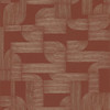 Casamance Hector Wallpaper - 75701732 - Terracotta / Dore
