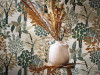 Casamance Peradeniya Wallpaper - 75940100 - Blanc / Mordore