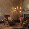 Clarke & Clarke Regale Wallpaper - W0161/04 - Russet / Gilver