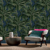 Graham & Brown Daintree Palm Wallpaper - 112017 - Midnight