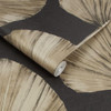 Graham & Brown Palm Fan Wallpaper - 112194 - Charcoal