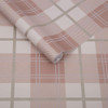 Graham & Brown Tartan Wallpaper - 104723 - Pink