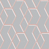 Graham & Brown Archetype Wallpaper - 104734 - Grey / Rose Gold