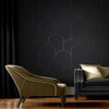 Graham & Brown Lancet Wallpaper - 118020 - Black / Gold