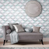 Graham & Brown Retro Wallpaper - 104816 - Aqua