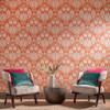 Graham & Brown Imperial Wallpaper - 104552 - Orange