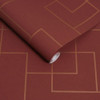 Graham & Brown Primo Wallpaper - 119692 - Alizarin