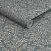 NEXT Ditsy Leaf Wallpaper - 118262 - Duck Egg
