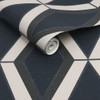 NEXT Optical Triangle Wallpaper - 118282 - Navy