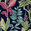 NEXT Fantasy Rainforest Leaves Wallpaper - 118300 - Navy