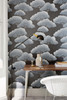 Little Greene Pines Wallpaper - 275PIBLUEP - Blue Pine