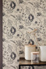 Little Greene Woodblock Mono Wallpaper - 0291WODOLPH - Dolphin