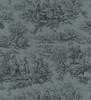 Little Greene Lovers Toile Wallpaper - 0263LOHICKS - Hicks' Blue