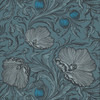 Little Greene Poppy Trail Wallpaper - 0263PTAIRFO - Air Force Blue