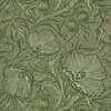 Little Greene Poppy Trail Wallpaper - 0263PTSAGEG - Sage Green