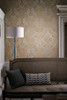 Little Greene Bonaparte Wallpaper - 0284BPSABLE - Sable