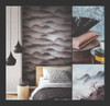 Galerie Landscape Wallpaper - 34022 - Black / Silver / Burgundy