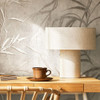 Galerie Leaf Wallpaper - 34286 - Warm Grey