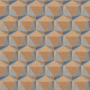 Galerie Geometric Motif Wallpaper - FS72045 - Blue / Orange