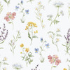 Galerie Botanical Wallpaper - 1901-4 - Green / Purple / Pink / Yellow