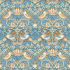 Strawberry Thief Wallpaper - W0171/02 - Denim / Spice
