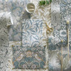 Clarke & Clarke Strawberry Thief Wallpaper - W0171/02 - Denim / Spice