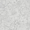 Galerie Floral Texture Wallpaper - 33952 - White / Grey