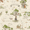 Sanderson Hundred Acre Wood Wallpaper - 217291 - Cashew