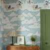 Sanderson Mickey In The Clouds Wallpaper - 217292 - Sea Salt