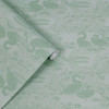 Laura Ashley Swans Wallpaper - 118472 - Jade Green