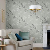 Laura Ashley Mari Wallpaper - 119840 - Mineral Green