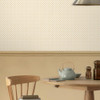 Laura Ashley Wickerwork Wallpaper - 119849 - Pale Ochre Yellow