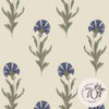Laura Ashley Dandelion Wallpaper - 121068 - Dusky Seaspray Blue