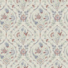 Laura Ashley Foscot Damask Wallpaper - 121069 - Crimson Red