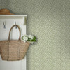 Laura Ashley Sweet Alyssum Wallpaper - 121077 - Moss Green