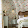 Laura Ashley Shropshire Posy Wallpaper - 121082 - Antique Pink