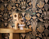 Casamance Denderah Wallpaper - 76130508 - Noir / Multico