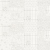 Galerie Patchwork Vintage Floral Motif Wallpaper - MC61041 - Cream / Grey / White