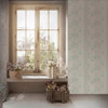 Galerie Patchwork Vintage Floral Motif Wallpaper - MC61044 - Blue / Grey / White