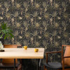 Holden Decor Monkey Oasis Wallpaper - 13700 - Charcoal