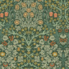 William Morris at Home - Blackthorn Wallpaper - 124252 - Green