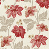 Grandeco Clematis Trail Wallpaper - A73001 - Red