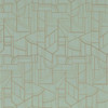 Casamance Cinetique Wallpaper - 76292854 - Sea Green / Gold