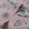 Clarke & Clarke Roseraie Wallpaper - W0197/01 - Blush